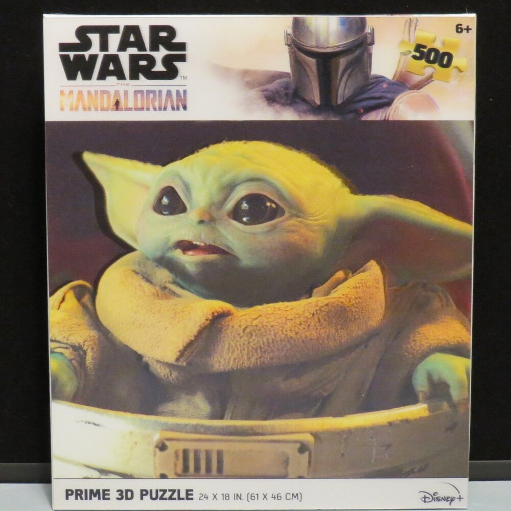 Star Wars Prime 3D Puzzle 500 Pieces The Mandalorian Baby Yoda/Grogu 24"×18"